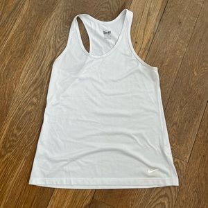 White Nike work out tank